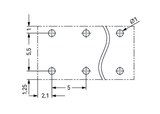 Wago 2086-3102 THR PCB terminal block, push-button 1.5 mm² Pin spacing 5 mm 2-pole, black