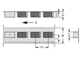 Wago SMD PCB terminal block, push-button 1.5 mm² Pin spacing 3.5 mm 12-pole, black Pack of 515