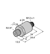 Turck Pt0.25R-1003-I2-H1143 Pressure 100001073