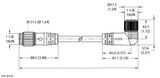 Turck Rsmc Wkmc 42-2M/S4000 Power Cable, Extension Cable