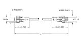 Turck Ekrt001-Esrt001-A4.400-We2Y-2 Actuator and Sensor Cordset, Extension Cable
