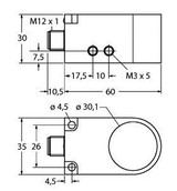 Turck Bi30R-W30-Dan6X-H1141 Inductive Sensor, Ring Sensor, Standard