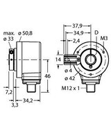 Turck Ri-12H12T-4B1024-H1181 Incremental Encoder, Industrial Line
