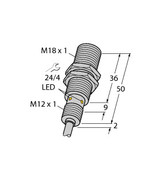Turck Bi8U-Em18Wd-Ap6X Inductive Sensor, For the Food Industry, uprox+