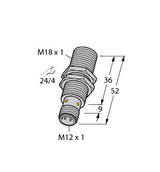 Turck Bi8U-Em18Wd-Vp6X-H1141 Inductive Sensor, For the Food Industry