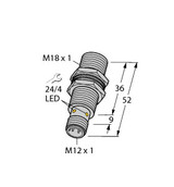 Turck Bi10U-Mt18-Ap6X-H1141 Inductive Sensor, uprox