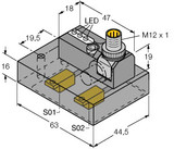 Turck Ni2-Isi-0.055-Bds-2Ap6X3-H1141/S34Wisi2 Inductive Sensor, Monitoring Kit for Power Clamps, Standard
