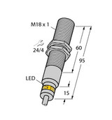 Turck Bi5-Em18D-Vp6X/S120 Inductive Sensor, For Harsh Environments and Temperatures up to 120øC, Standard