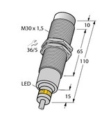 Turck Ni15-Em30D-Vp6X/S120 Inductive Sensor, For Harsh Environments and Temperatures up to 120øC, Standard