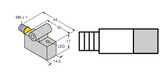 Turck Bim-Ike-Ap6X-V1131 W/Kli5 Magnetic Field Sensor, For Pneumatic Cylinders