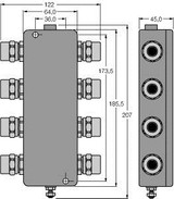 Turck Jbbs-49Sc-T615/3G FOUNDATION fieldbus, IP67 junction box, 6-channel