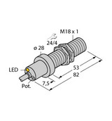 Turck Fcs-M18-Ap8X/Do45 Flow Monitoring, Immersion Sensor with Integrated Processor