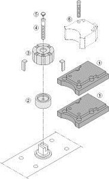 Turck Bts-Ds20-Ro1 Accessories, Actuation kit (puck)