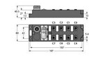 Turck Fdnl-Csg88-W I/O Module for DeviceNet, 8 digital PNP inputs, 8 digital outputs 0.5 A