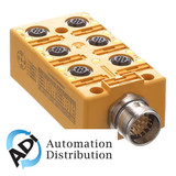 Turck Vb 60.5-Cs19 6-port Junction Box with M23 multifast Home Run, M12 eurofast I/O Ports U0220