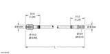 Turck Pkg 3Z-1-Psg 3 Actuator and Sensor Cable, Extension Cable