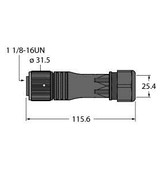 Turck Rkmc 42-0 C-Size Power, Field-Wireable Connector