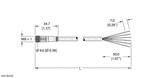Turck Pkg 6M-0.2/S760 Single-ended Cordset, Straight Female Connector