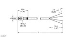 Turck Pkg 4Z-4/S90/S101 Single-ended Cordset, Straight Female Connector