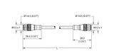 Turck Rs 4.4T-1.5-Rs 4.4T Actuator and Sensor Cable, Extension Cable