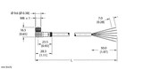 Turck Pkw 6M-10 Single-ended Cordset, Right angle Female Connector