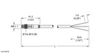 Turck Psg 3M-1/S760 Single-ended Cordset, Straight Male Connector