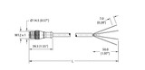 Turck Rs 4.4T-3.4 Actuator and Sensor Cable, Connection Cable