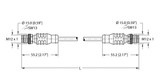 Turck Rssx Rssx 860-2M Fieldbus Cable, Extension Cable