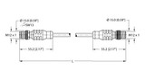 Turck Rssx Rssd 441-1M Fieldbus Cable, Extension Cable