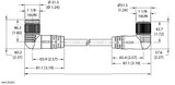 Turck Wsmc Wkmc 42-2M/S4000 Power Cable, Extension Cable, Cable length (L) 2?¨m
