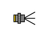 Turck Fs 4.4-0.1 Single-ended Receptacle, Male Receptacle Turck Fs 4.4-0.1 Single-ended Receptacle, Male Receptacle