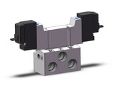 SMC 10-SY3240R-5GZ-01N Valve, Dbl Sol, Base Mt