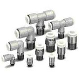 SMC KGE10-02 Fitting ,Bulkhead Connector Pack of 2