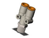 SMC KQ2U09-02N Fitting, Branch Y Pack of 10