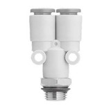 SMC KQ2U01-U02N KQ2U Series Inch Size Uni One-touch Fittings Branch "Y" With Gasket Seal