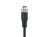 SensoPart L4F/L4M/B-codiert-0,48-X02 PUR M12 socket, 4-pin, 90° angled, to M12, 4-pin, straight, b-coded, length 0,48 m, IP 67