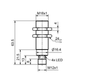 SensoPart IMT 18-S-B2-PSL-L4M Inductive sensor M18 / standard switching distance