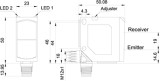 Sensopart FT 55-RL-PS-L4 Laser-Proximity Switch, Red Light, PNP, IP67, M12 Plug (622-21006)