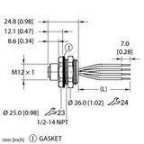 Turck FK44PT-2/14.5/NPT