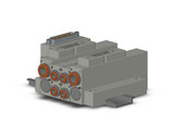 SMC SS5V2-16FD1-02BS-N7 Ss5V 02 Station Manifold, Cassette Base