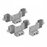 SMC SYJ3343-5M-M5 SYJ3000 Series 5 Port Solenoid Valve Rubber Seal Base Mounted Single Valve