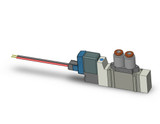 SMC SY3120-5LZ-C4 5 Port Solenoid Valve