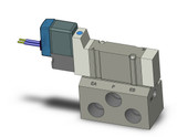 SMC SY3140-5H-01 Valve, Sgl Sol, Base Mt (Dc)