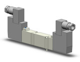 SMC SY5340-3DZD Valve, Dbl Sol, Base Mt, Din