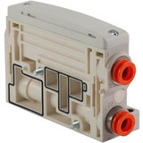 SMC VVQC1000-2A-1-C8-S Manifold Assembly Part No. U-Side End Plate Assembly For VQC1000/2000 Series