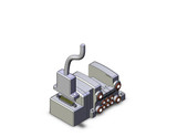 SMC VV5QC11-03N7FD3 Vqc Manifold