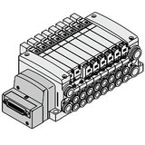 SMC VV5QC21-06N7FD0-DNS VQC2000 Series 5 Port Solenoid Valve Base Mounted Plug-in Unit F Kit (D-sub Connector) Manifold IP40 Compliant