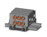 SMC VV5QZ15-03C6C-D Base Mounted Manifold