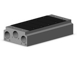 SMC VV5QZ32-05C-00T Vqz3000 Body Ported Manifold