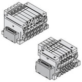 SMC VV5Q21-08C6FU3-DNS VQ1000/2000 Series 5 Port Solenoid Valve Plug-In Unit Base Mounted D-Sub Connector